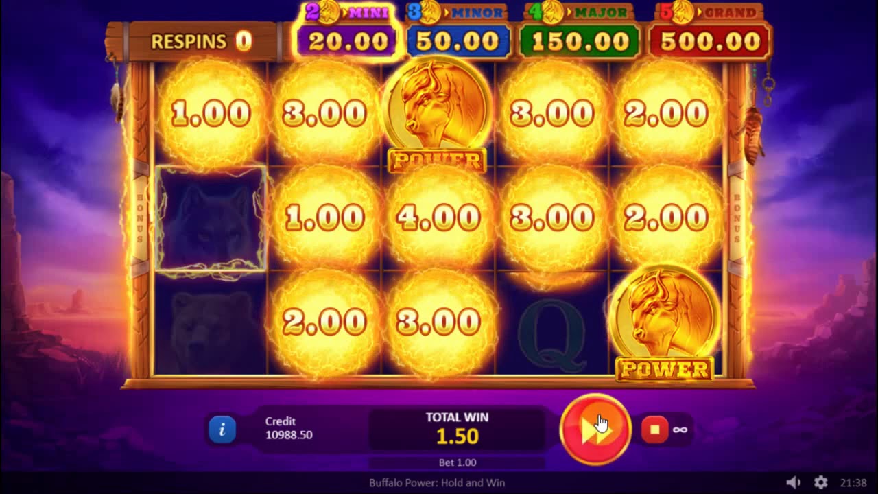 Buffalo Power Hold And Win slot